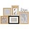 Northlight Wooden "Love" Wall Collage Photo Frame - 20.75" - Beige and Black